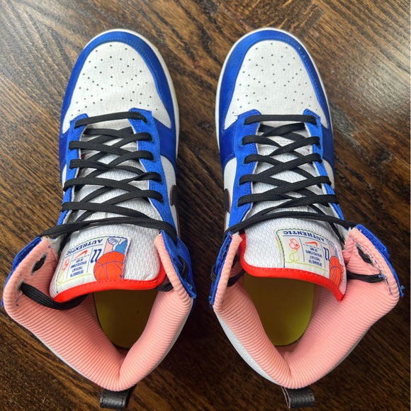 Nike Dunk High Blue Satin *like new* - Picture 2 of 9